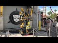 Transformer Bumblebee Dances Bumblebee Universal Studios interacts with guest