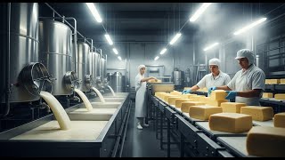 Inside the Cheese Factory – From Fresh Milk to Perfect Cheese Blocks (Full Process) Inside the Cheese Factory – From Fresh Milk to Perfect Cheese Blocks (Full Process)