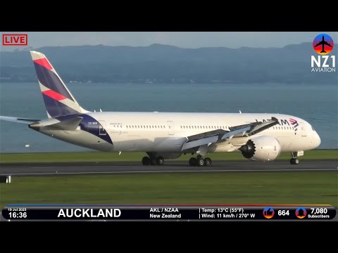 🔴 LIVE Planespotting, HEAVIES 777, 787 | Auckand Airport - New Zealand - 19 Jul 2025 ✈️