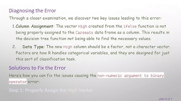 Resolving non-numeric argument to binary operator in R