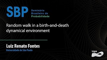 SBP: Random walk in a birth-and-death dynamical environment - Luiz Renato Fontes