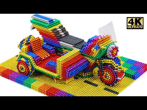 DIY - How To Make PUBG Sidecar From Magnetic Balls (Satisfying & Relax) | Magnet World Series