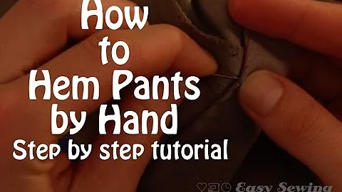 How to Hem Pants by Hand - Step by Step