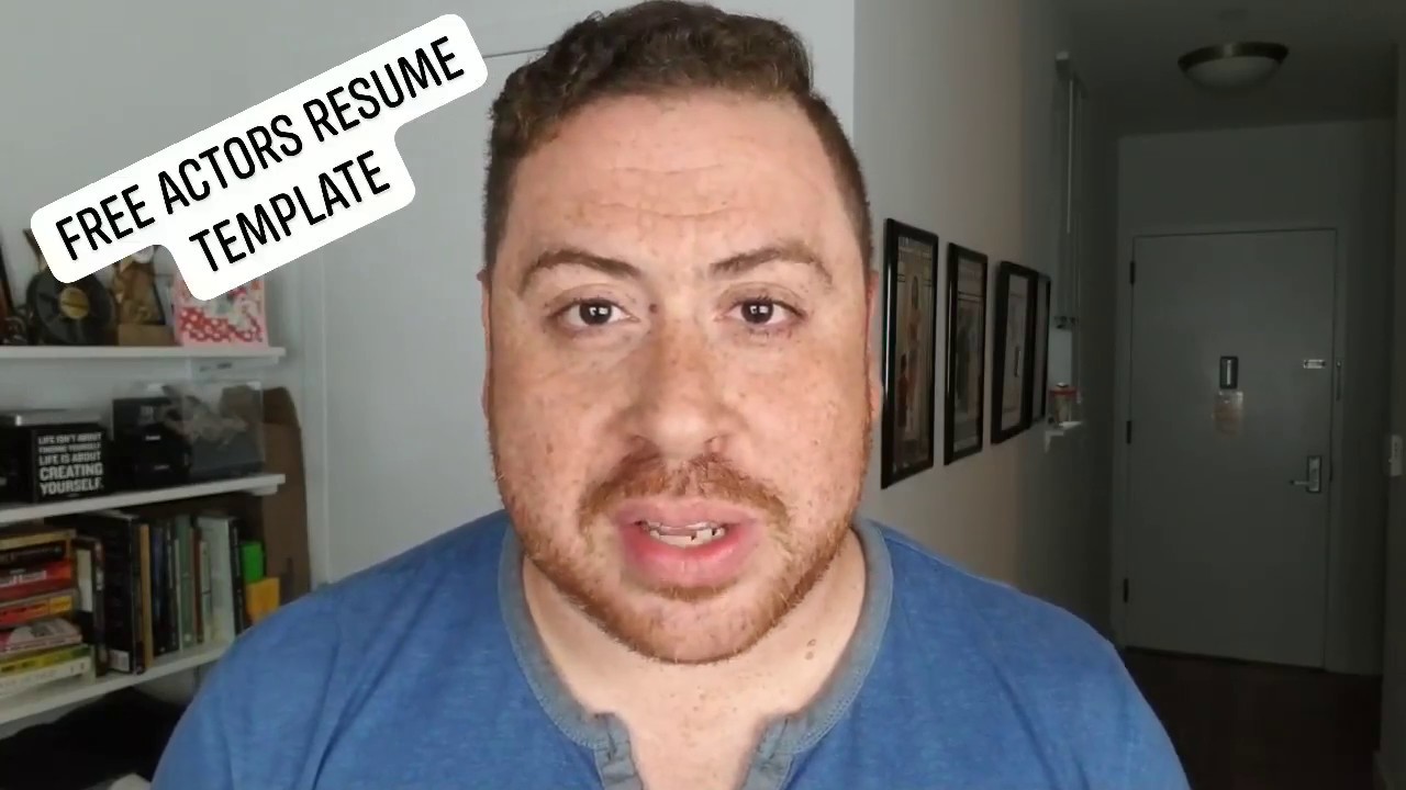 FREE Actors Resume Template for YOU, the actor! - YouTube