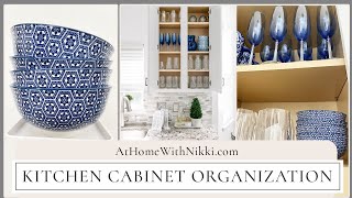 Kitchen Cabinet Organization & Styling Tips
