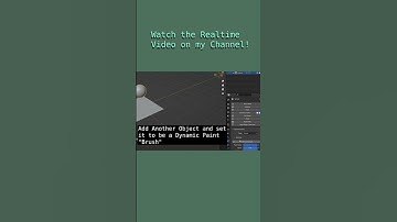 Dynamic Paint Water Tutorial | Blender 3D Tutorial #animation #tutorial #blendertutorial #water