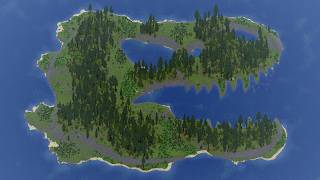 I created a Dinosaur Shaped Island in Minecraft ✨