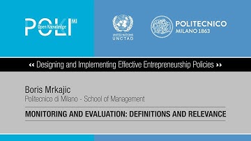 Monitoring and evaluation: definitions and relevance (Boris Mrkajic)
