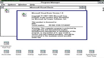 Microsoft Visual Basic 1.0