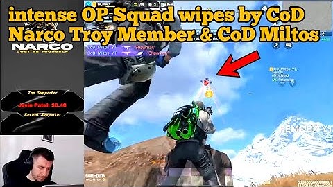 CoD Narco Troy Member & CoD Miltos YT intense Squad Wipes😱😱🥶 Call of Duty: Mobile
