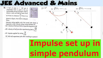 17) Physics | Impulse class 11  | A ball of mass m=200gm is suspended from a point A by an