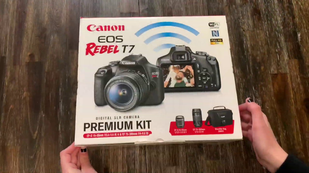 UNBOXING CANON EOS REBEL T7 PREMIUM KIT - YouTube