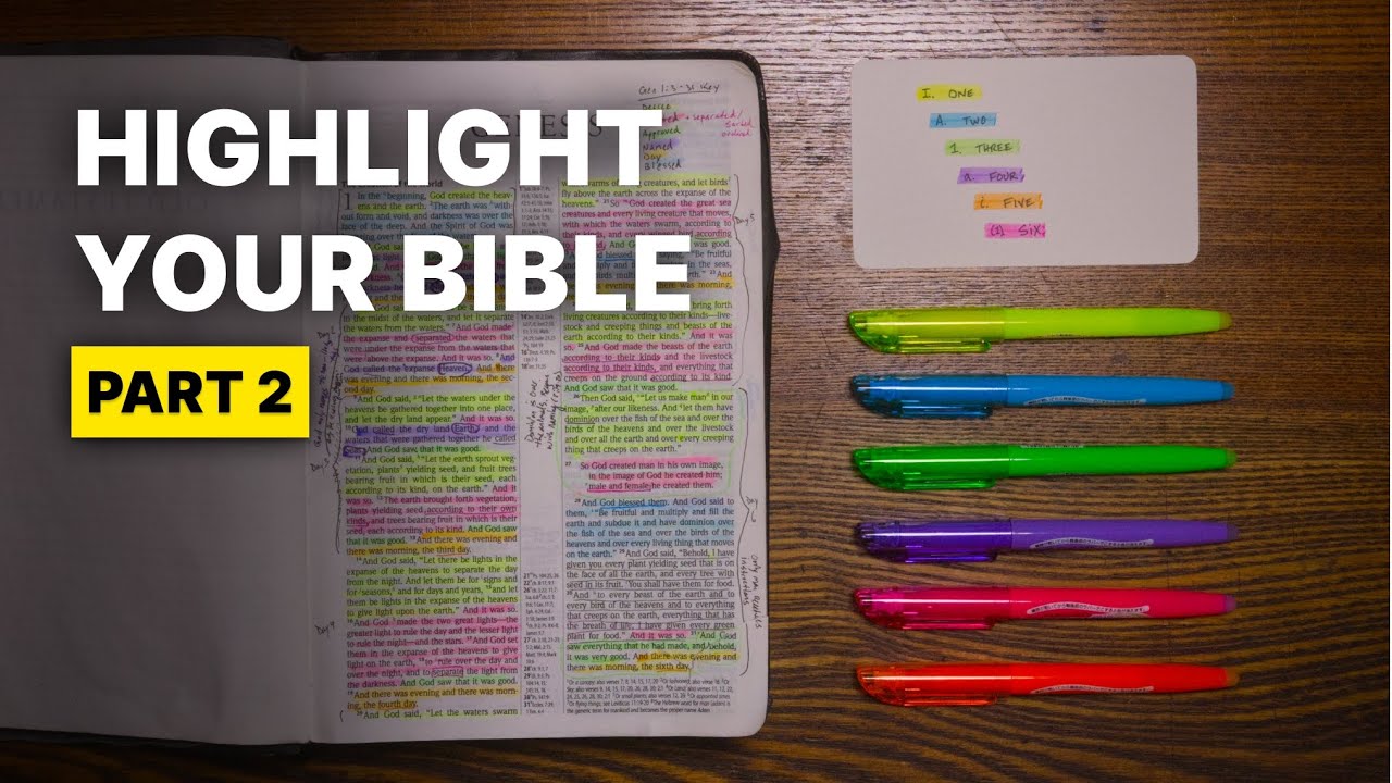 How to Highlight Your Bible (More Examples) - YouTube