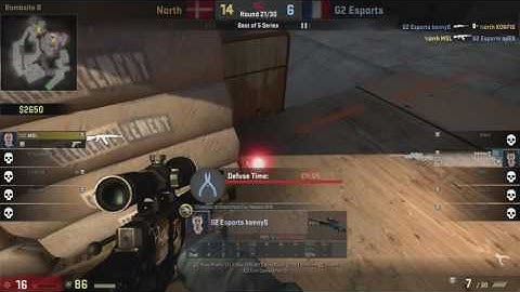 G2 KennyS AWP FLICK vs North Overpass @ ESL PRO LEAGUE 5 GRAND FINALS