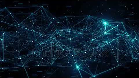 3d rendered abstract plexus shapes || Connection and web concept