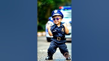 Thumbnail of Cute baby policeman dancing 💃 😍 💕  #baby #cutebaby #apt