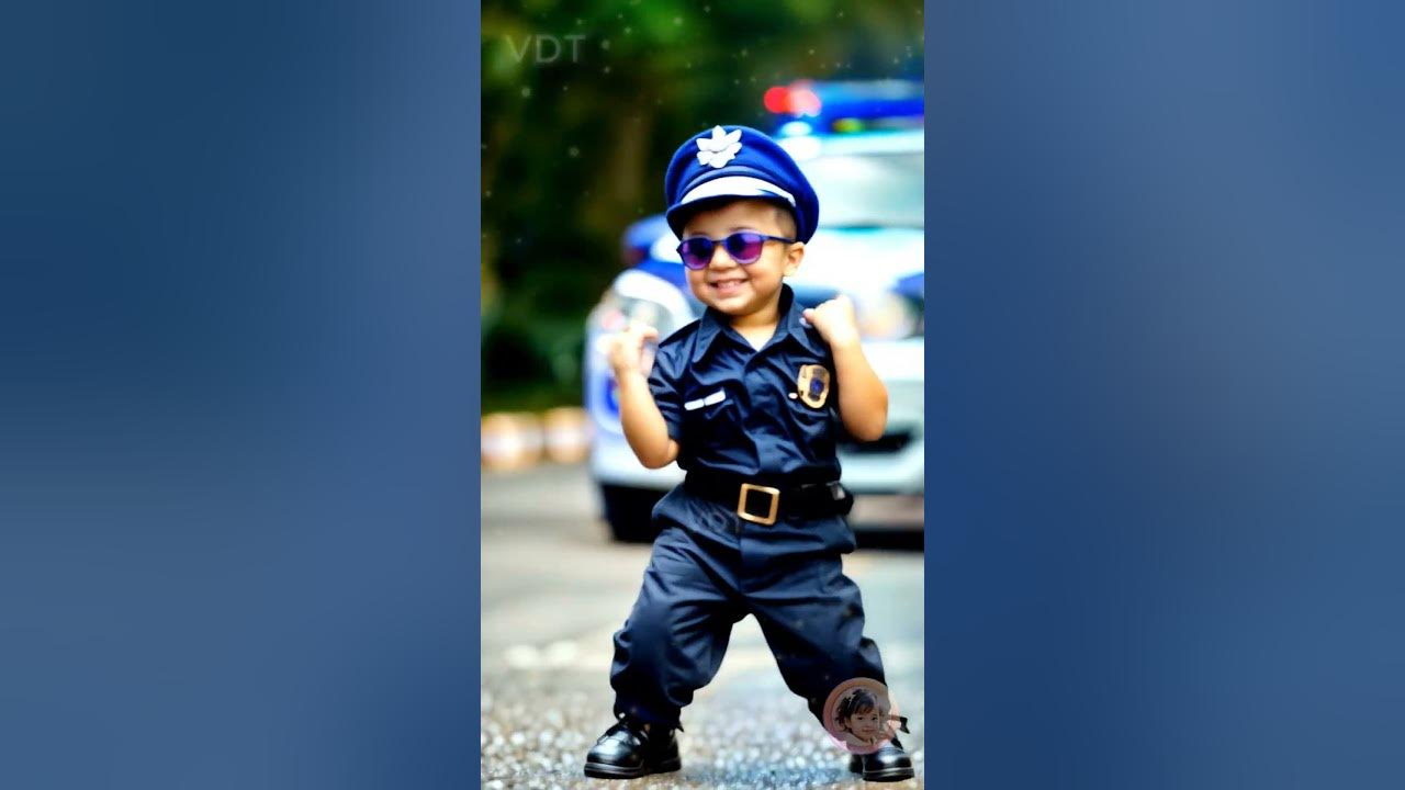 Cute baby policeman dancing 💃 😍 💕  #baby #cutebaby #apt