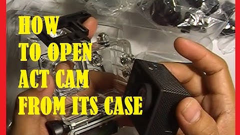 How to Open Action Camera Case
