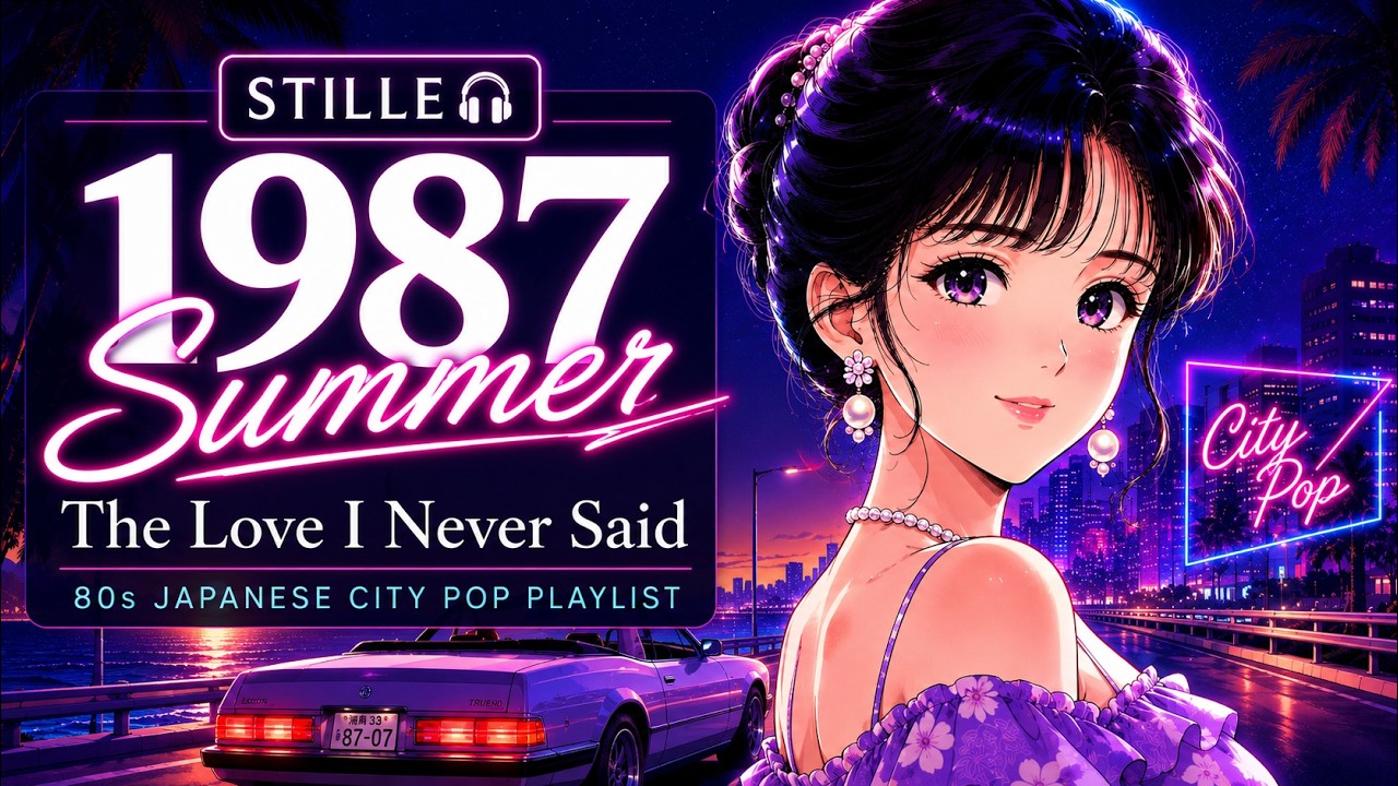 STILLE🎧] 1987 Summer, The Love I Never Said | 80s Japanese City