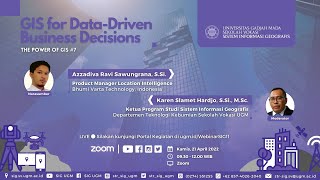 #SIGUGM GIS Seminar #11 | 'The Power of GIS : GIS for Data-Driven Business Decisions'