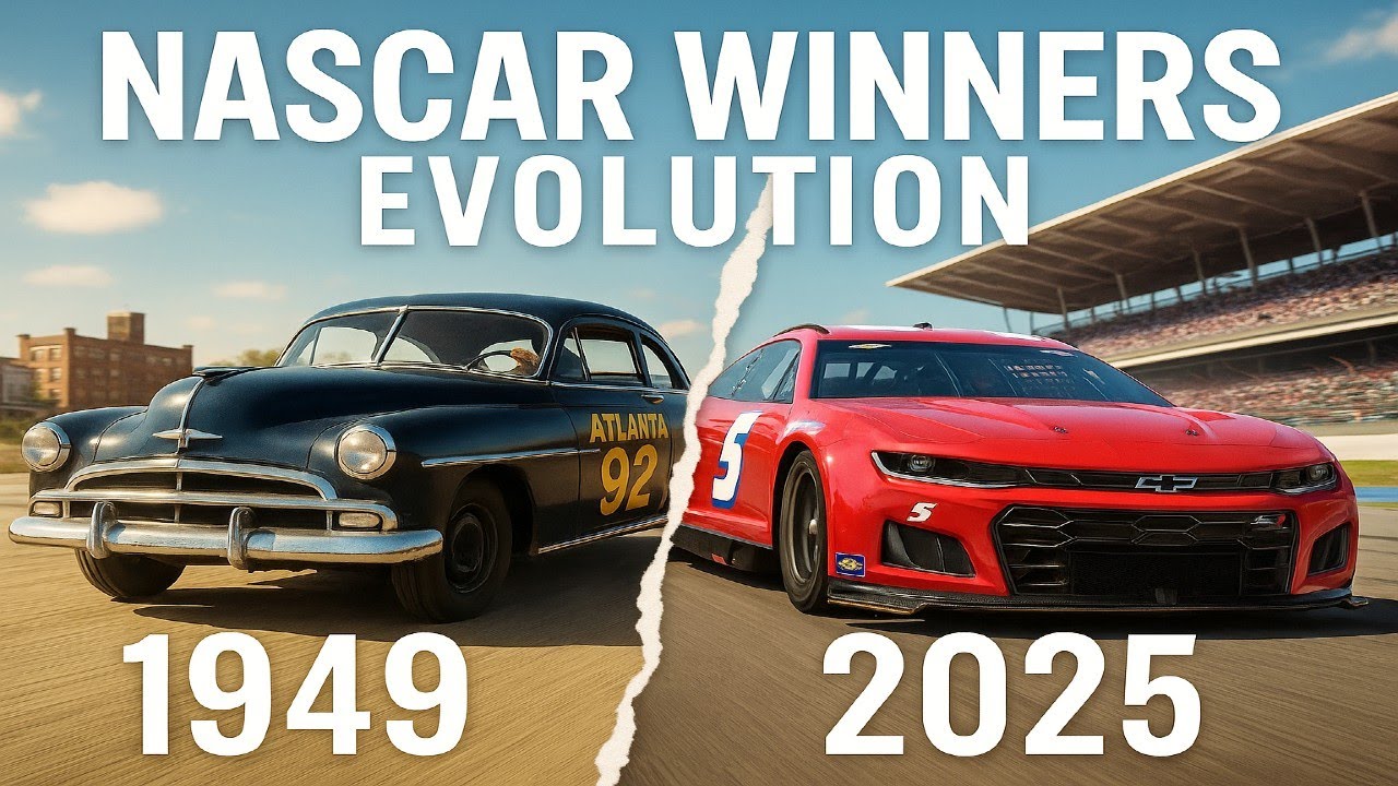 🏁 NASCAR Champions Evolution (1949–2025) | 64 Winning Cars & Drivers