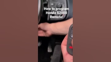 How to program Honda S2000 Remote! #automotive #car #honda #locksmith #remote #key #diy