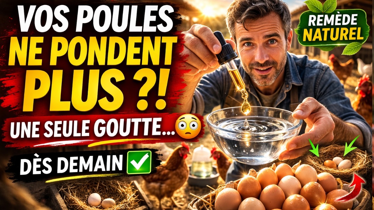 Vos poules ne pondent plus Une seule goutte de ce remède naturel transformera votre ferme dès demain