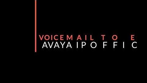 Voicemail to Email Avaya IPOffice Web Manager McBricker