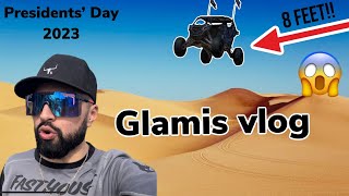 I JUMPED MY CAN-AM 8 FEET IN THE AIR!! *Glamis Presidents Day 2023*