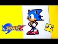 SONIC X !!!СОНИК ИКС  рисуем по клеточкам (SONIC X )PIXEL ART