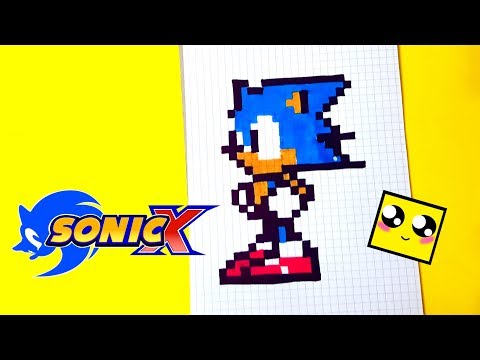 SONIC X !!!СОНИК ИКС рисуем по клеточкам (SONIC X )PIXEL ART