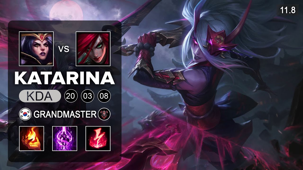 Katarina Mid vs LeBlanc in Challenger Elo League of Legends Patch 11.8---==...