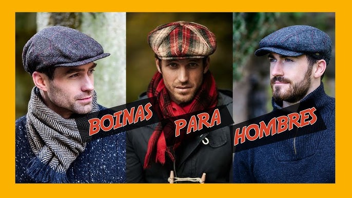 Boina Hombre Inglesa Irlandesa Gorra Visera 3 Formas De Uso