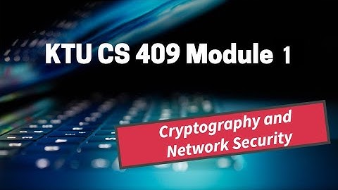 Symmetric Cipher Model-Introduction-Part 2 (KTU CSE 409 Cryptography-Module 1)