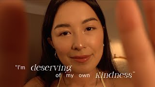 ASMR | Self-Compassion Affirmations with Face Touching & Reiki