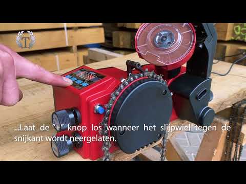 schoner Arbitrage Eerlijkheid Automatische kettingslijpmachine voor uw motorkettingzaag kettingen. -  YouTube