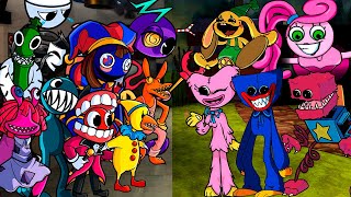 The Amazing Digital Circus Rainbow Friends VS Poppy Playtime | Friday Night Funkin Mod Roblox