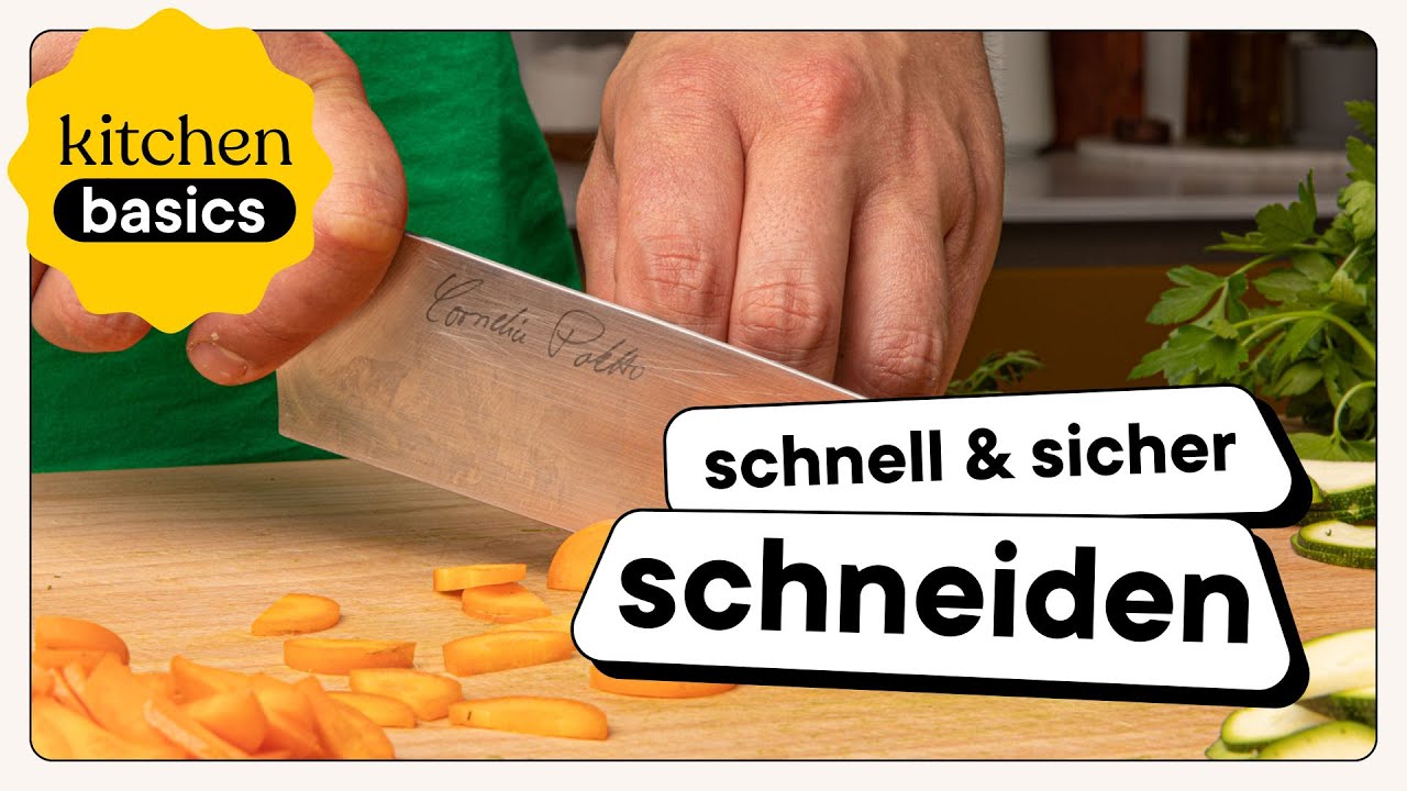 Schnitt Mit Dem Küchenmesser Schneidetechniken mit dem Küchenmesser | Kitchen Basics - YouTube