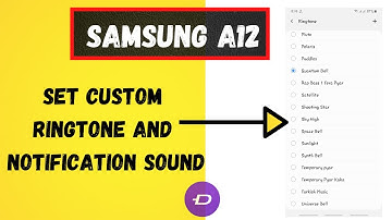 How to set Custom ringtone and Notification sound on Samsung A12 | Set ringtone in samsung a12