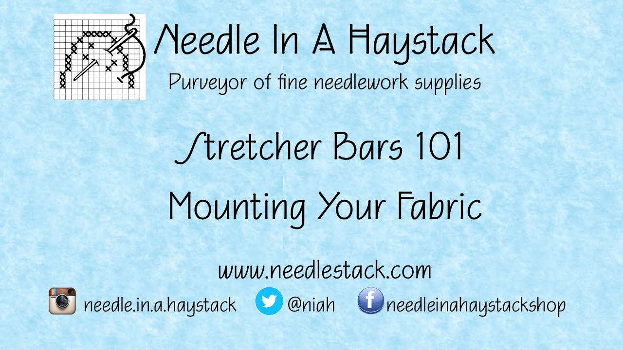 Cross Stitch 101: Using Stretcher Bars