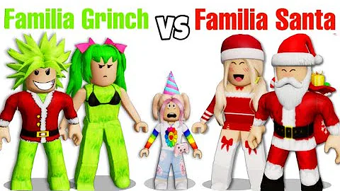 Familia GRINCH vs Familia SANTA CLAUS  (Roblox Bro...