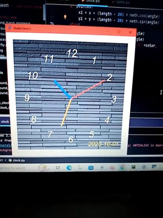 python project clock how to make this clock python tutorial python ...