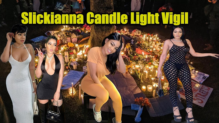 Sadness And Tears Flow at Candlelight Vigil for Slickianna