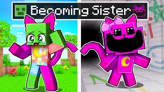 Becoming CATNAP SISTER in Minecraft!