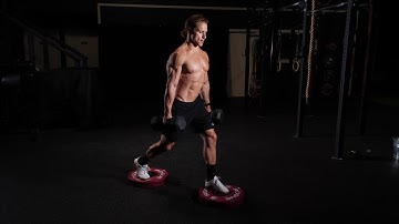 Dumbbell Suitcase Deficit Split Squat