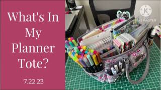 What’s In My Planner Tote? | 7.22.23 | Functional Planning | Architect Destiny