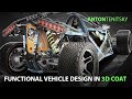 Functional vehicle design in 3d coat