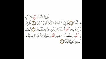سورة الجن 5 القسم الخامس تكرار كيفي من ..  قل إنما أدعو ربي .. إلى .. خالدين فيها أبدا