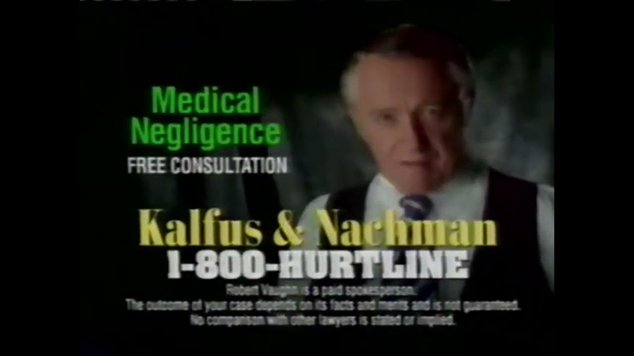 Kalfus & Nachman Commercial Featuring Robert Vaughn #9 - YouTube