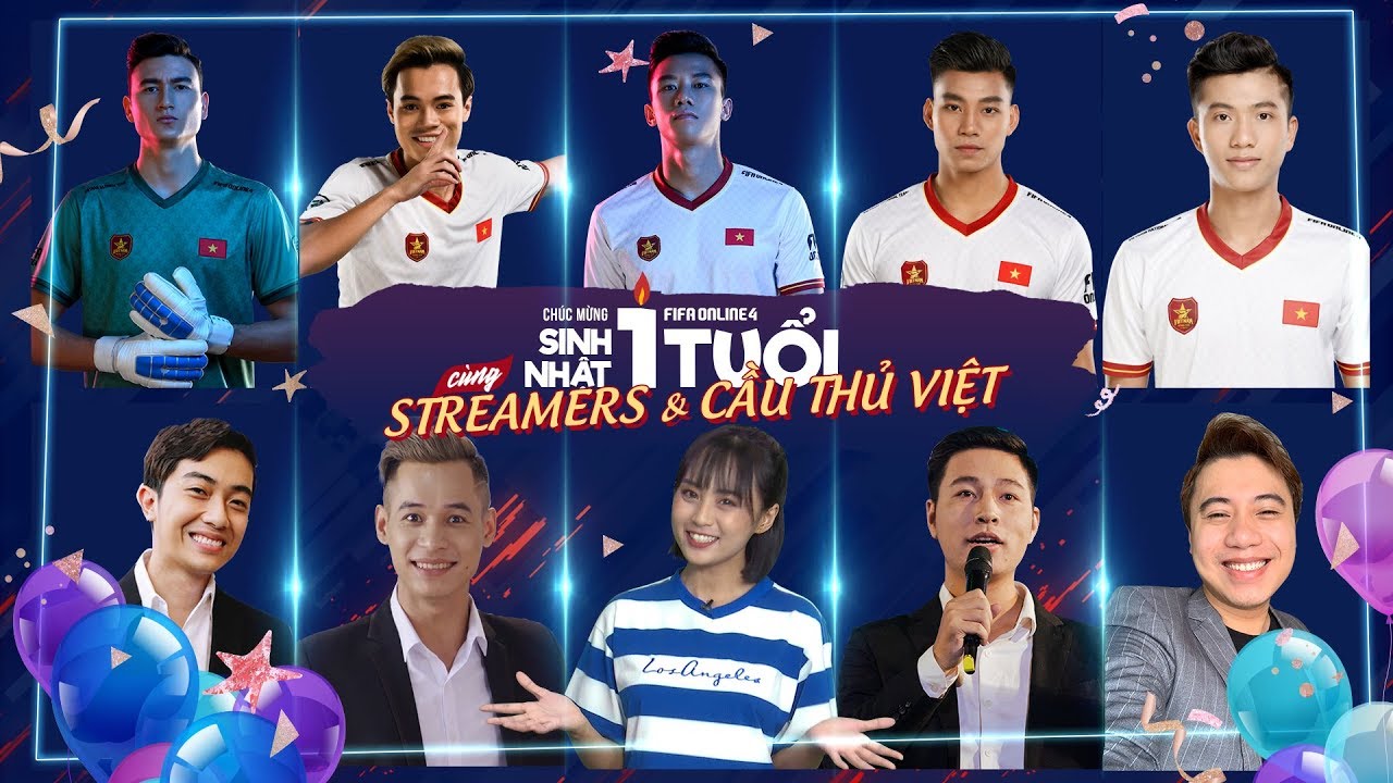 CÁC CẦU THỦ VIỆT NAM VÀ DÀN HOT STREAMER CHÚC MỪNG... - youtube